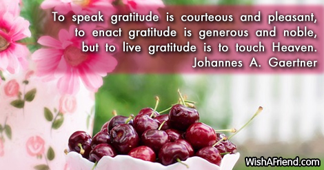 thanksgiving-To speak gratitude is courteous