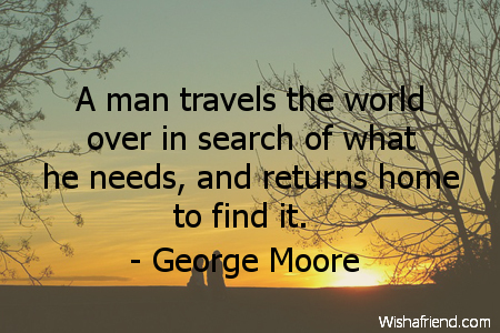 travel-A man travels the world