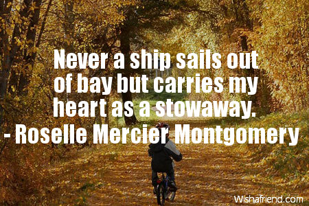 travel-Never a ship sails out