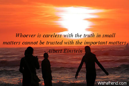 trust-Whoever is careless with the