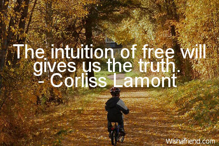 truth-The intuition of free will