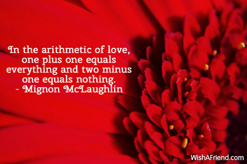 valentinesday-In the arithmetic of love,