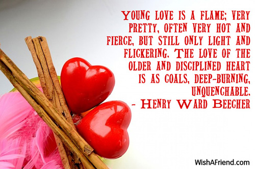 valentinesday-Young love is a flame;
