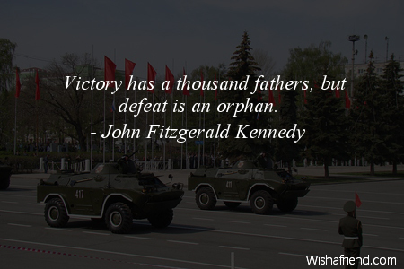 victory-Victory has a thousand fathers,