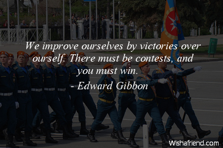 victory-We improve ourselves by victories