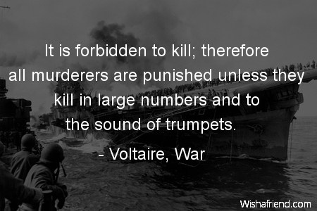 war-It is forbidden to kill;