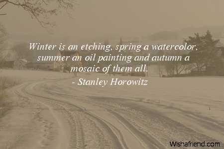winter-Winter is an etching, spring