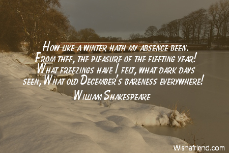 winter-How like a winter hath