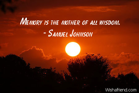 wisdom-Memory is the mother of