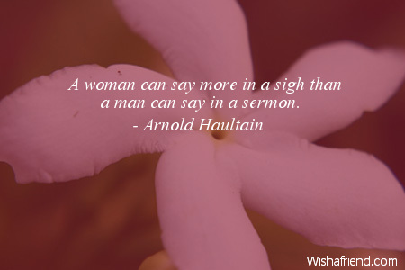 women-A woman can say more