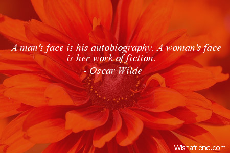 women-A man's face is his