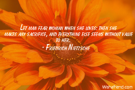 women-Let man fear woman when