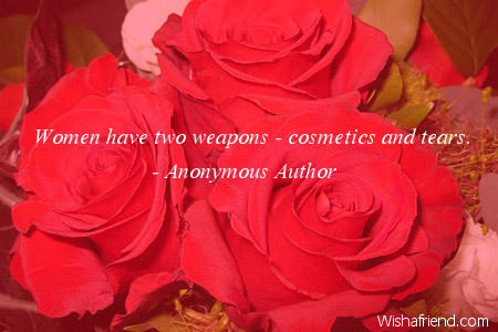 women-Women have two weapons -