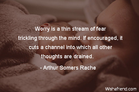 worry-Worry is a thin stream