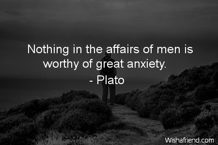 worry-Nothing in the affairs of