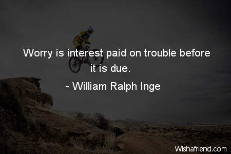 worry-Worry is interest paid on