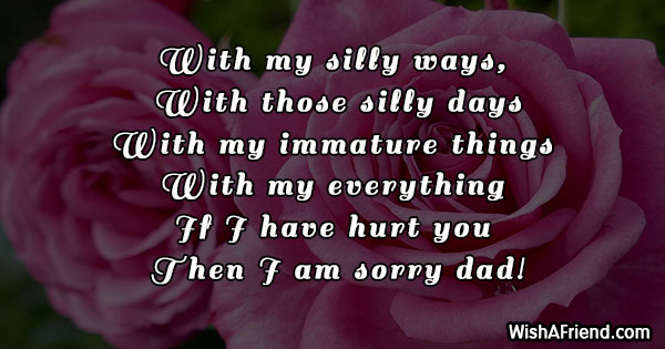 I Am Sorry Messages For Dad