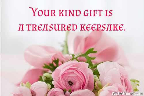 Thank You Notes For Gifts