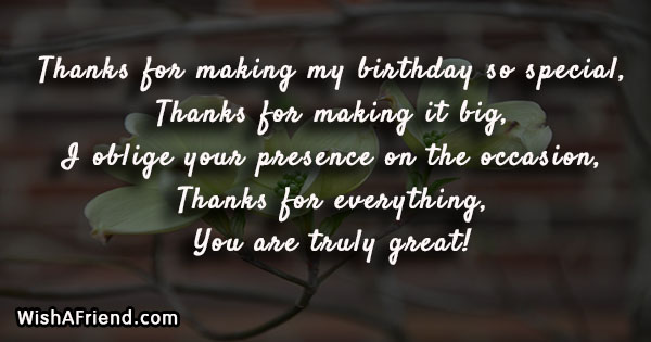 Birthday Thank You Notes