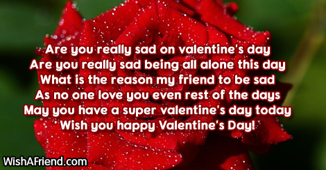 Are You Really Sad On Valentine's, Funny Valentine's Day Quote