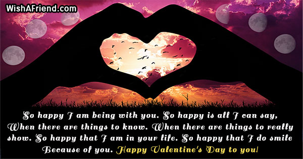 So Happy I Am Being With Happy Valentine S Day Quote